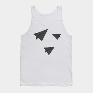 Paper Planes Sticker Pack Gray Tank Top